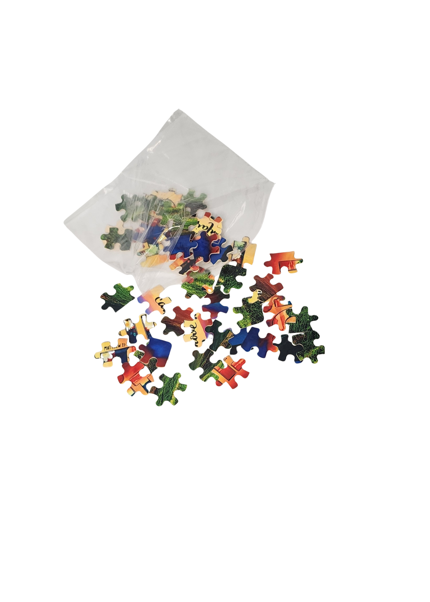 Puzzle with pouch/key ring - Faith