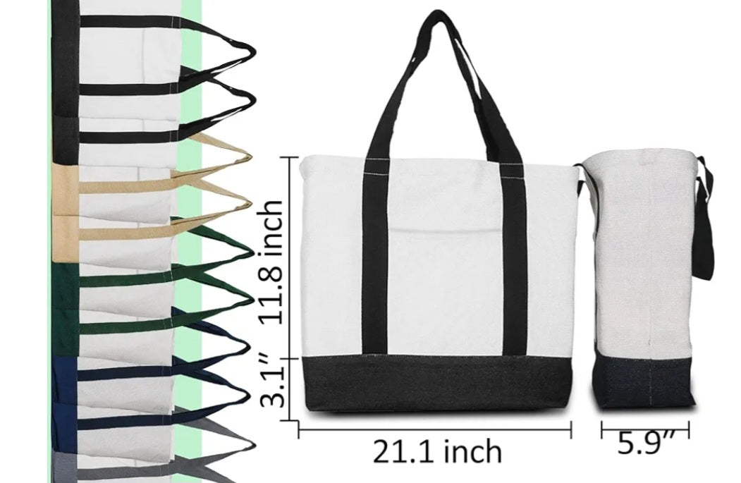 Tote - large canvas (5 colors)