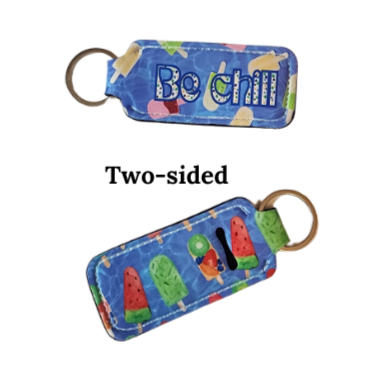 Lip balm holders w/ key ring - (multiple styles)