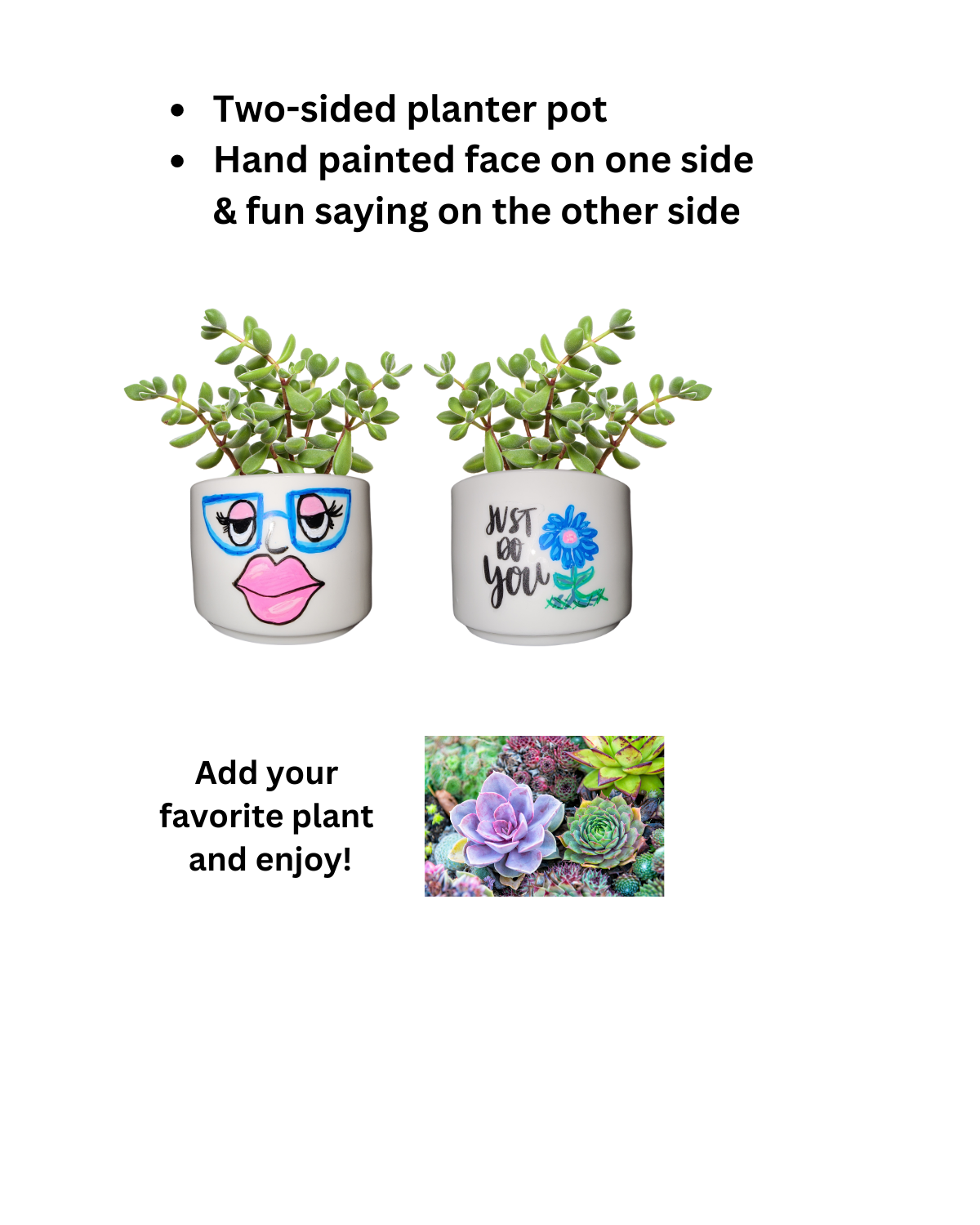 Planter face pots